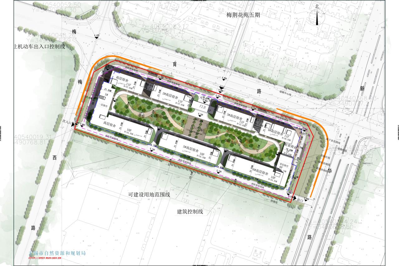 无锡市新梅公寓有限公司梅村保障性租赁住房项目规划设计方案批前公示